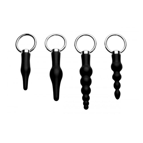 PlayBound UK adult toys & lingerie: master series 4 piece silicone anal ringed rimmer set
