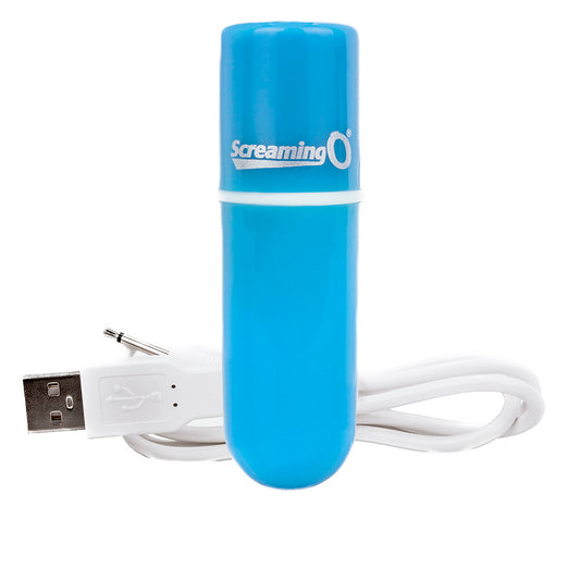 PlayBound UK adult toys & lingerie: screaming o charged vooom rechargeable bullet blue