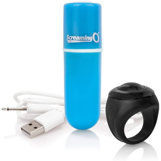 PlayBound UK adult toys & lingerie: screaming o charged vooom remote control bullet blue