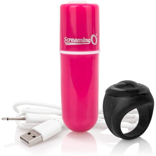 PlayBound UK adult toys & lingerie: screaming o charged vooom pink remote control bullet vibe