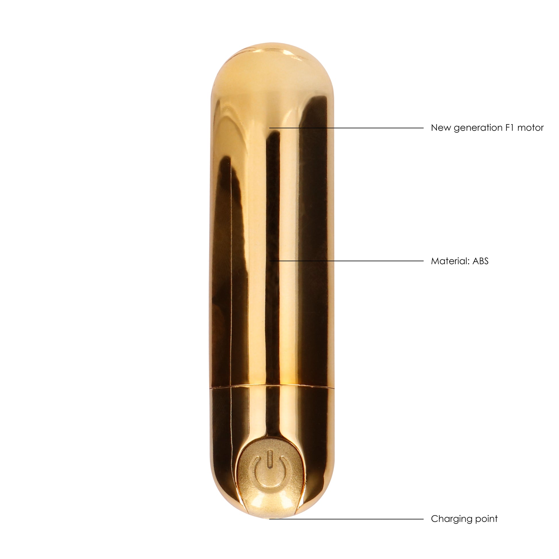 PlayBound UK adult toys & lingerie: 10 speed rechargeable bullet gold