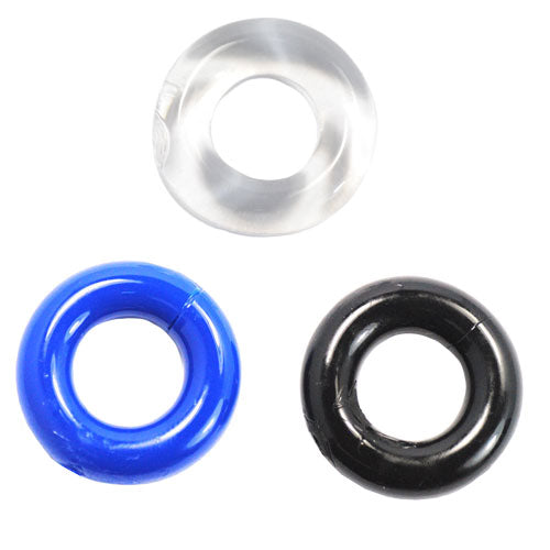 PlayBound UK adult toys & lingerie: tempt ation triple pack doughnuts cockrings