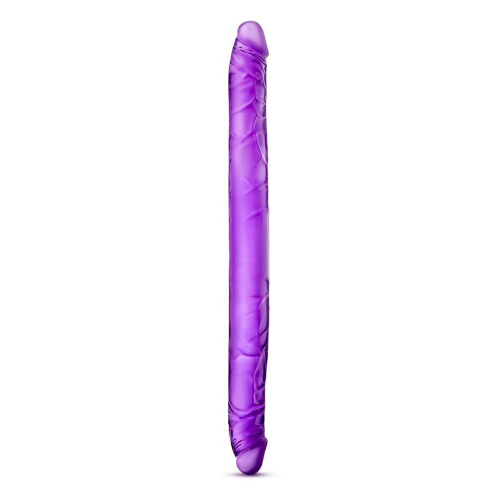 PlayBound UK adult toys & lingerie: b yours 16 inch purple double dildo