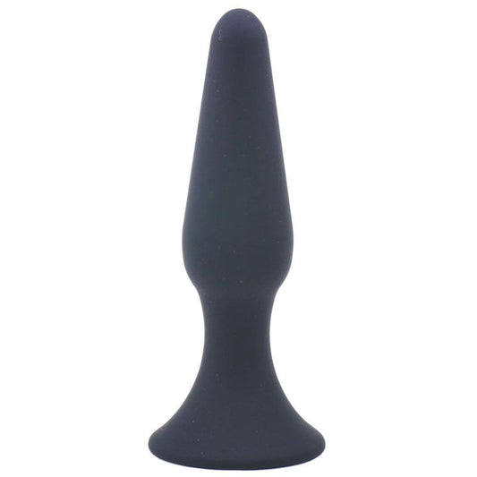 PlayBound UK adult toys & lingerie: medium classic black silicone butt plug