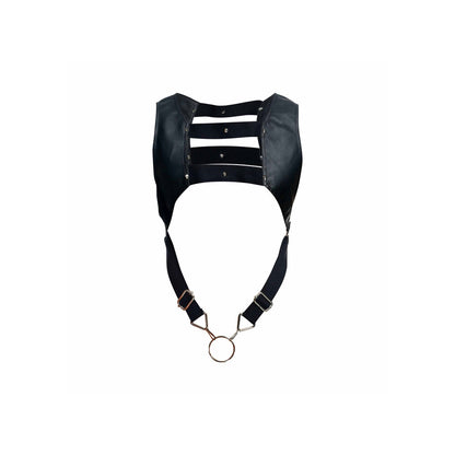 PlayBound UK adult toys & lingerie: male basics dngeon crop top cockring harness