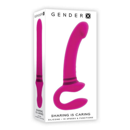 PlayBound UK adult toys & lingerie: gender x sharing is caring rechargeable silicone dual vibrator