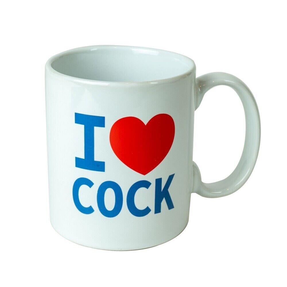 PlayBound UK adult toys & lingerie: white i love cock mug