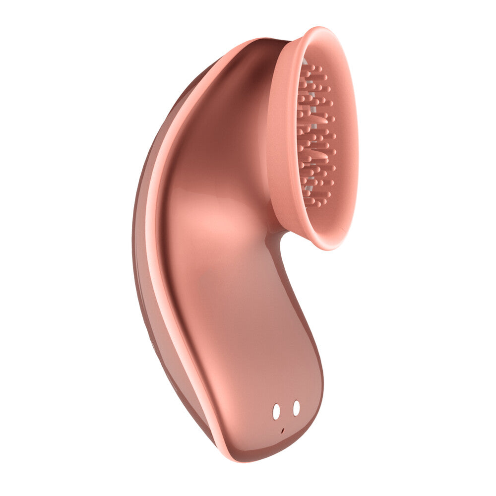 PlayBound UK adult toys & lingerie: twitch rose gold hands free suction and vibration toy