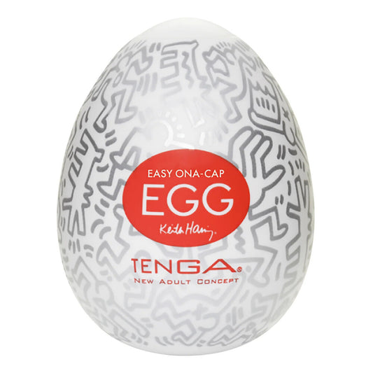 PlayBound UK adult toys & lingerie: tenga keith haring party egg masturbator