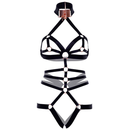 PlayBound UK adult toys & lingerie: kink satin elastic crotchless teddy