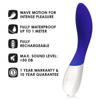 PlayBound UK adult toys & lingerie: lelo mona wave midnight blue vibrator