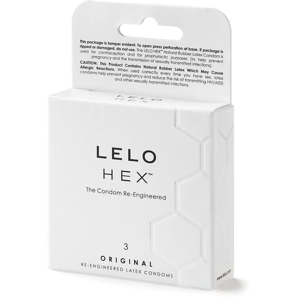 PlayBound UK adult toys & lingerie: lelo hex original condoms 3 pack