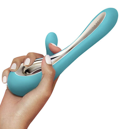 PlayBound UK adult toys & lingerie: lelo soraya 2 dual rabbit vibrator aqua