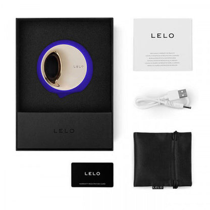 PlayBound UK adult toys & lingerie: lelo ora 3 deep midnight blue oral sex stimulator