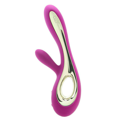 PlayBound UK adult toys & lingerie: lelo soraya 2 dual rabbit vibrator deep rose