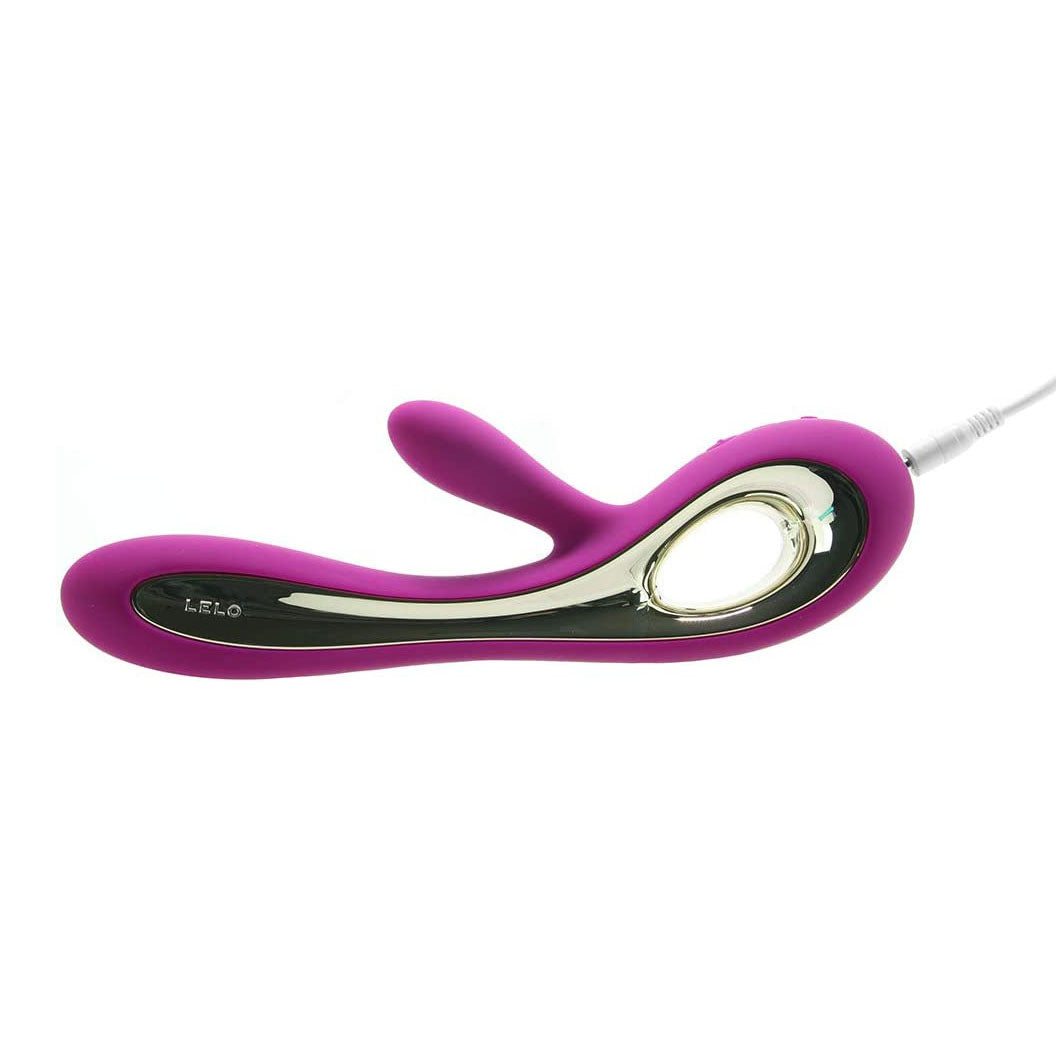 PlayBound UK adult toys & lingerie: lelo soraya 2 dual rabbit vibrator deep rose