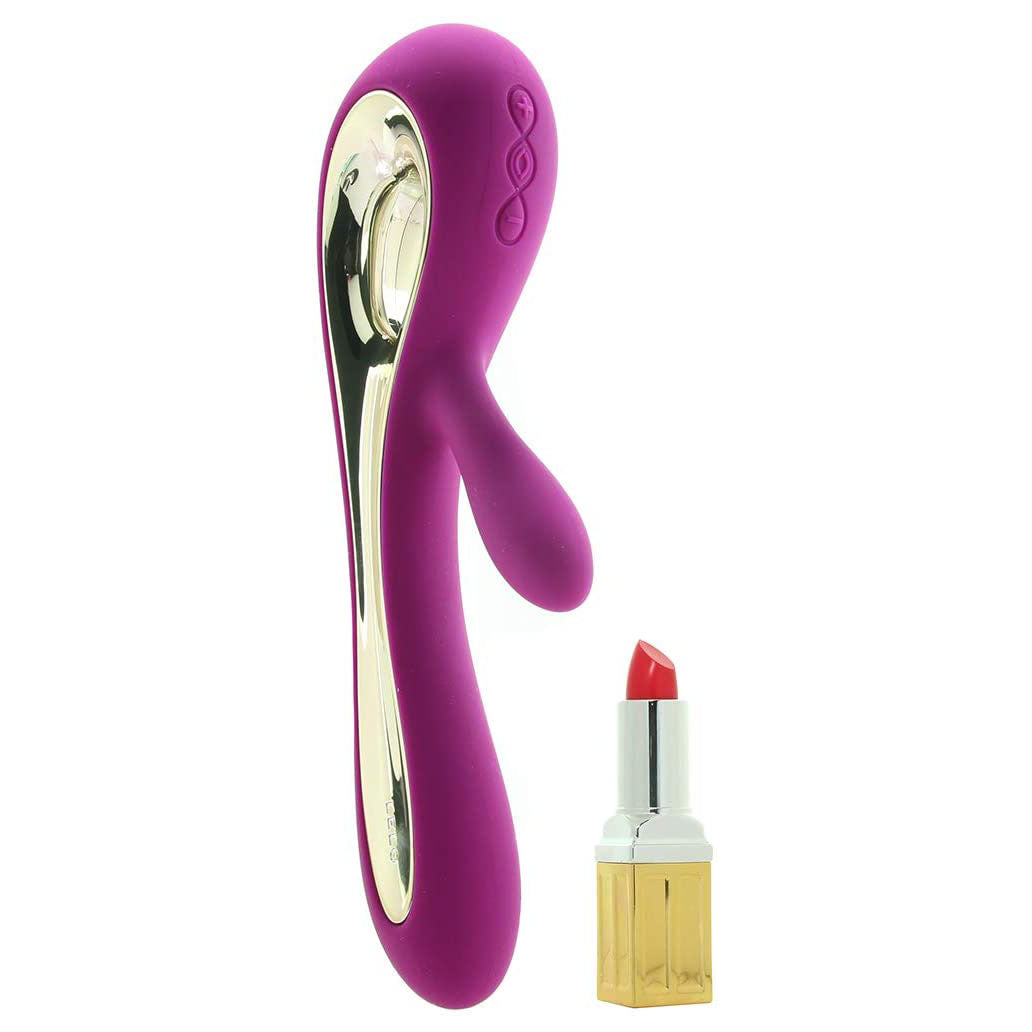 PlayBound UK adult toys & lingerie: lelo soraya 2 dual rabbit vibrator deep rose