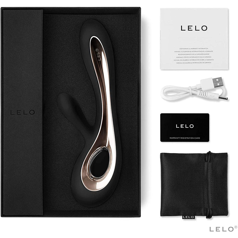 PlayBound UK adult toys & lingerie: lelo soraya 2 dual rabbit vibrator black