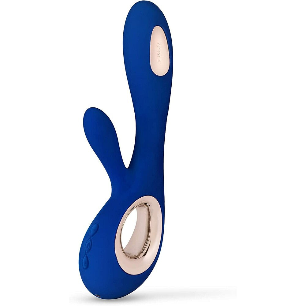PlayBound UK adult toys & lingerie: lelo soraya wave midnight blue dual rechargeable vibrator