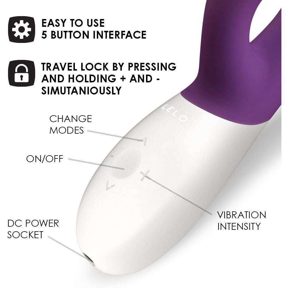 PlayBound UK adult toys & lingerie: lelo ina wave 2 luxury rechargeable vibe plum