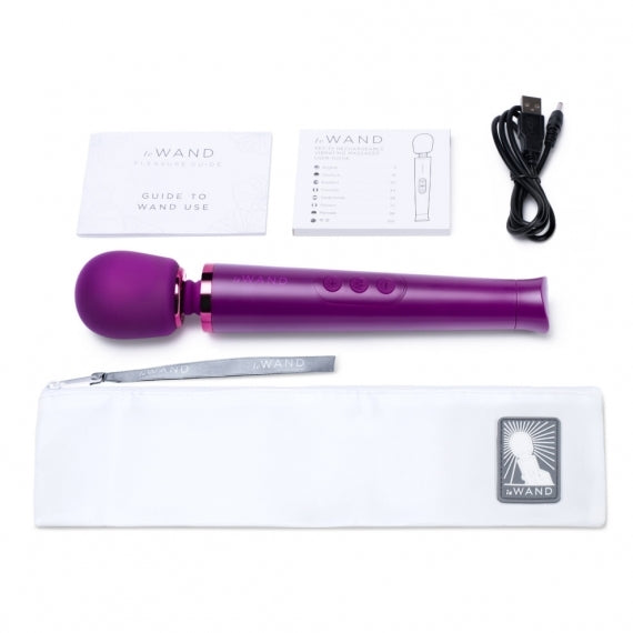 PlayBound UK adult toys & lingerie: le wand petite rechargeable vibrating massager dark cherry