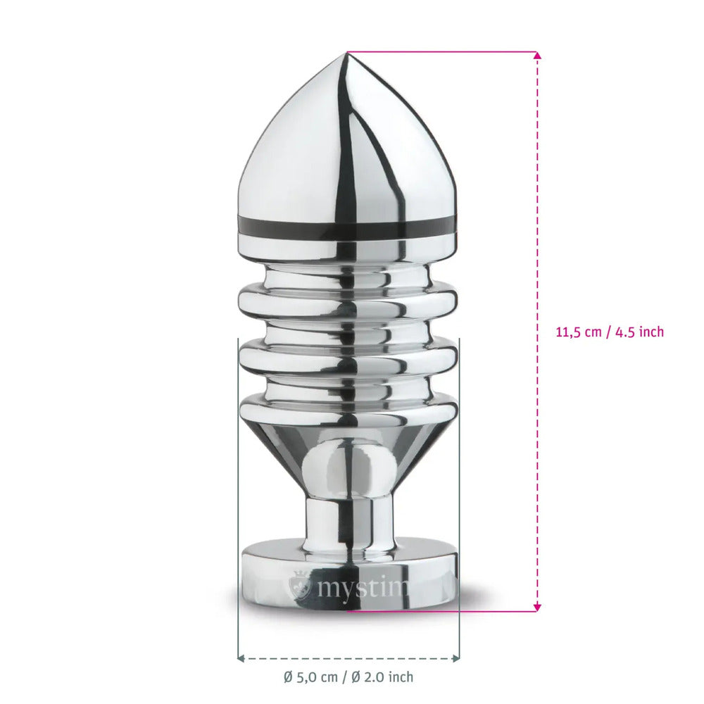 PlayBound UK adult toys & lingerie: mystim hector helix large aluminium butt plug