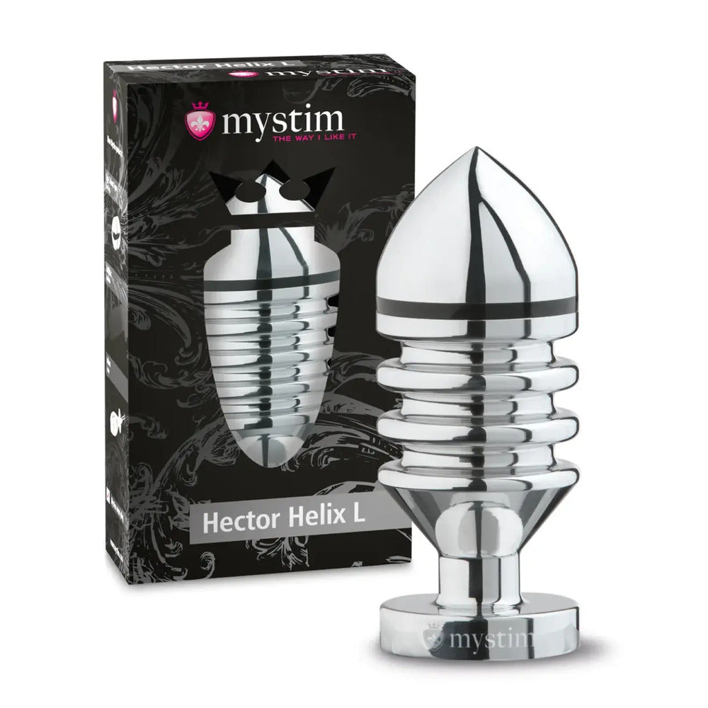 PlayBound UK adult toys & lingerie: mystim hector helix large aluminium butt plug