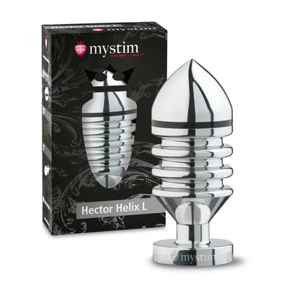 PlayBound UK adult toys & lingerie: mystim hector helix large aluminium butt plug