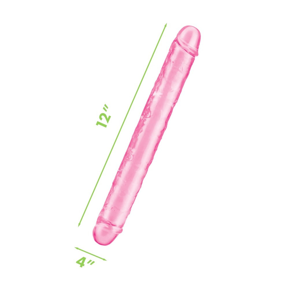 PlayBound UK adult toys & lingerie: me you us ultra double dildo 12 inches pink