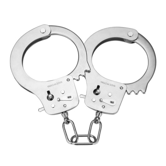 PlayBound UK adult toys & lingerie: me you us premium heavy duty metal bondage handcuffs