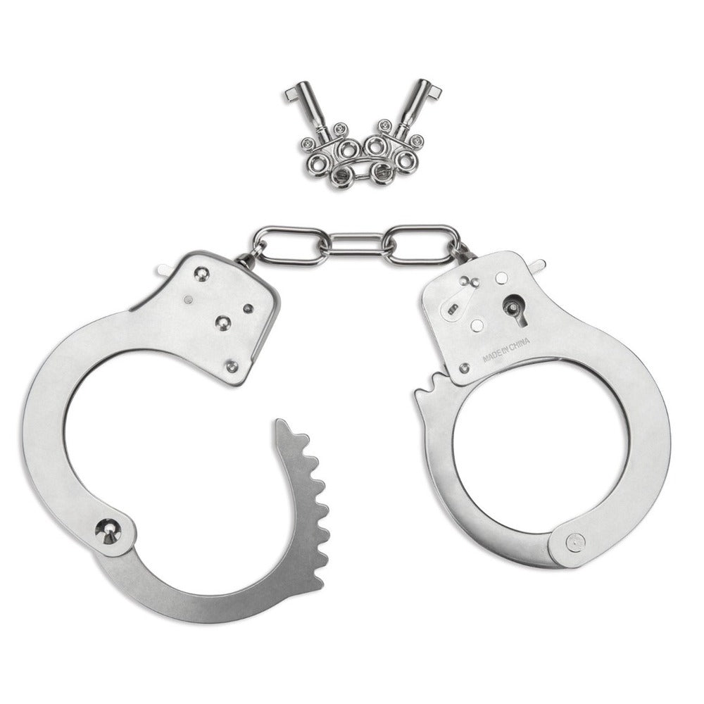 PlayBound UK adult toys & lingerie: me you us premium heavy duty metal bondage handcuffs