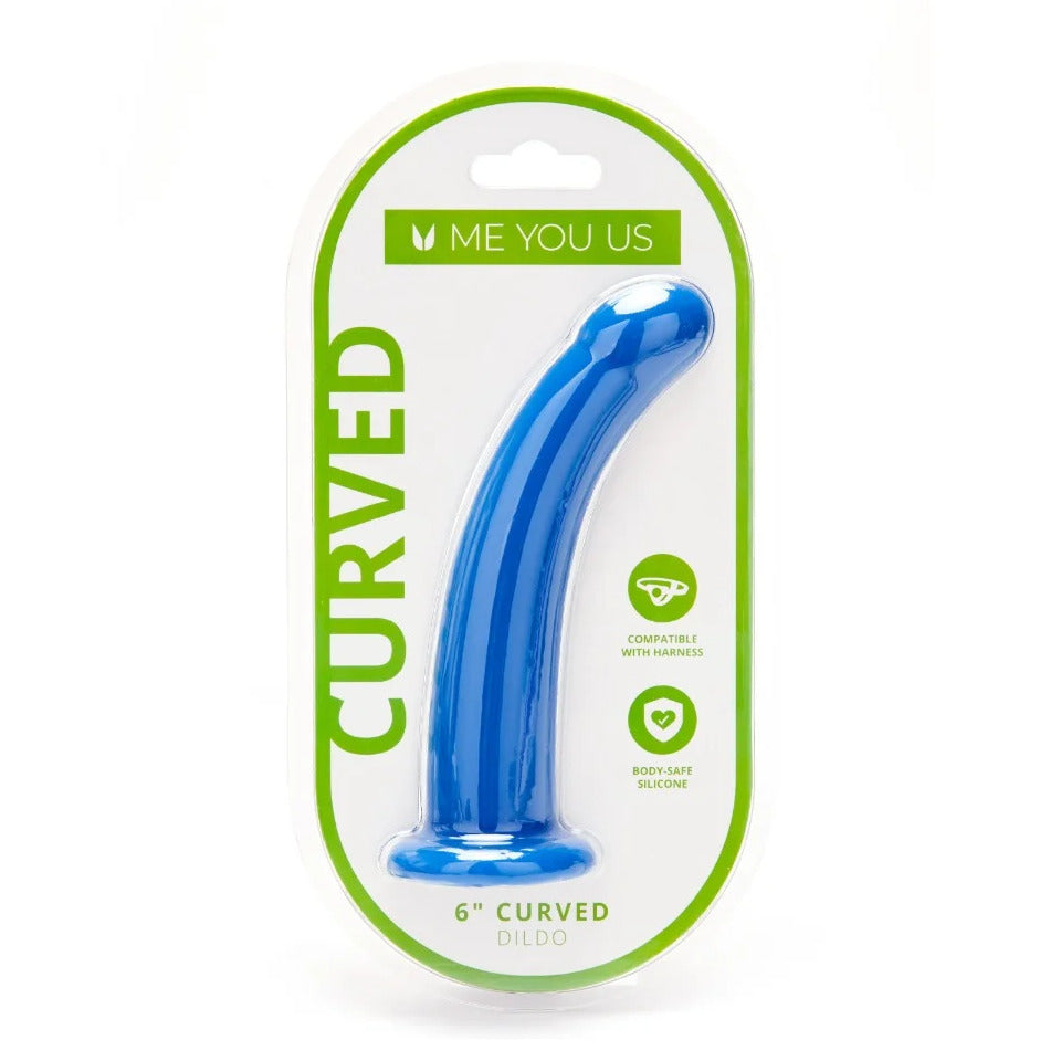 PlayBound UK adult toys & lingerie: me you us 6 inch curved silicone dildo