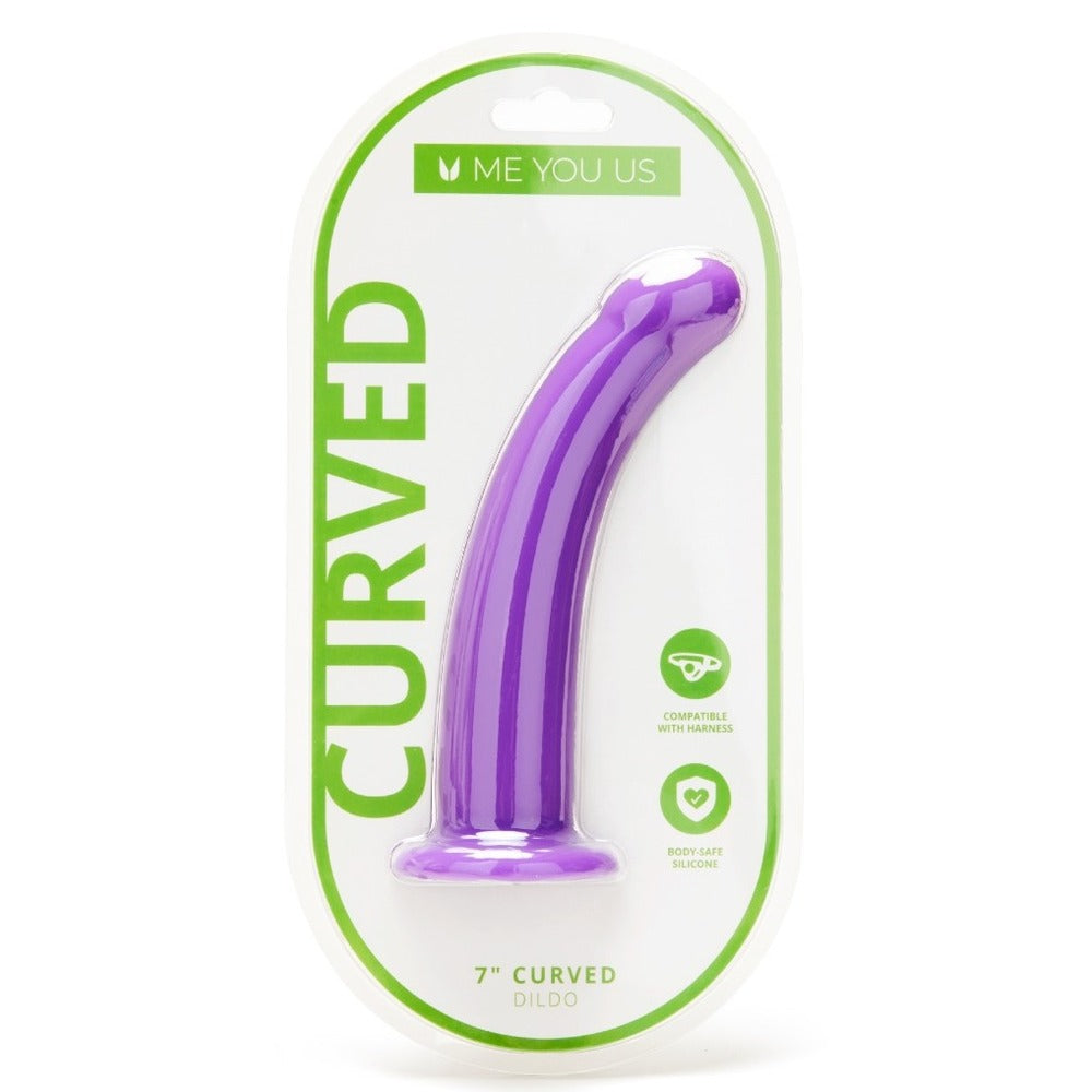 PlayBound UK adult toys & lingerie: me you us 7 inch curved silicone dildo