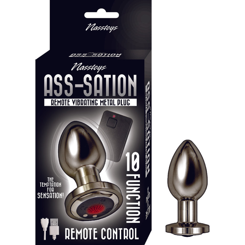 PlayBound UK adult toys & lingerie: ass sation remote vibrating butt plug black