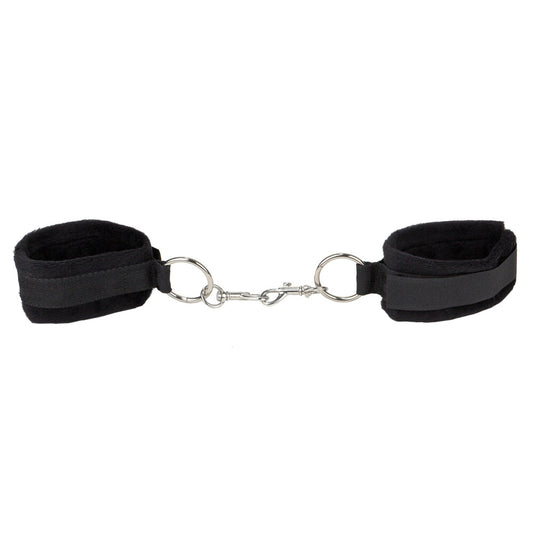 PlayBound UK adult toys & lingerie: ouch velcro black cuffs for hands and ankles