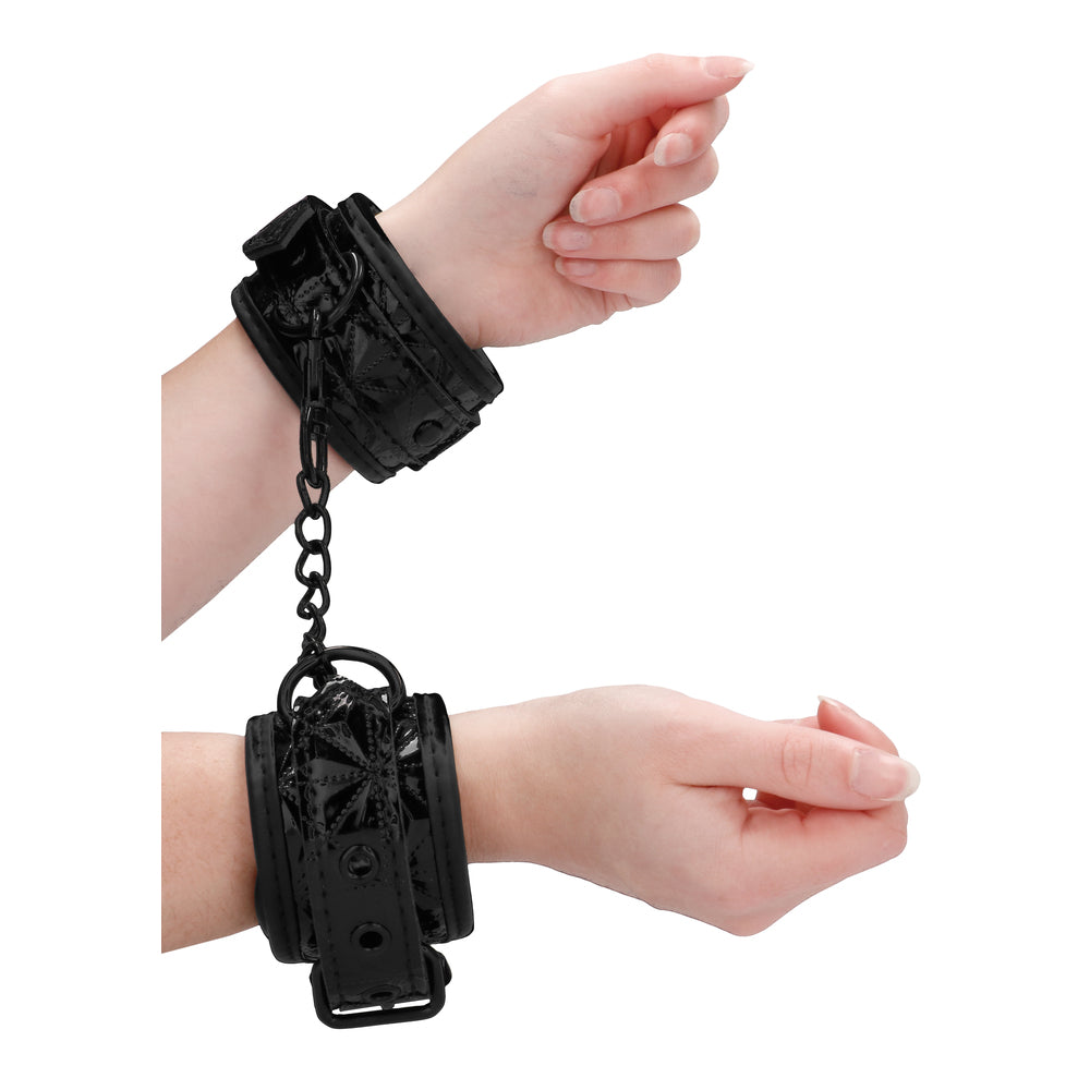 PlayBound UK adult toys & lingerie: ouch luxury black hand cuffs