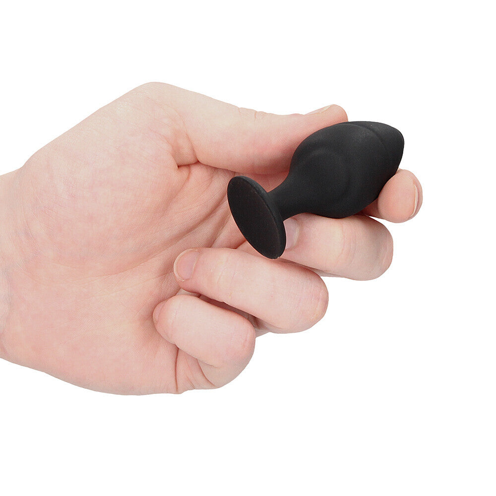 PlayBound UK adult toys & lingerie: ouch silicone swirled butt plug set black