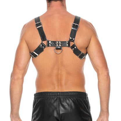 PlayBound UK adult toys & lingerie: ouch chest bulldog harness black large to xlarge