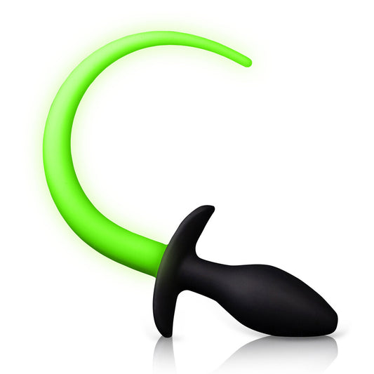 PlayBound UK adult toys & lingerie: glow in the dark puppy tail butt plug