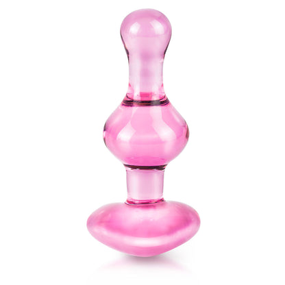 PlayBound UK adult toys & lingerie: icicles no 75 pink heart glass butt plug