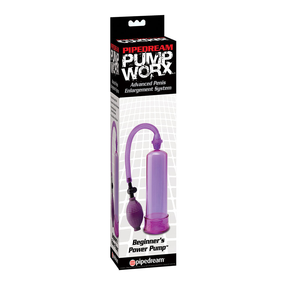 PlayBound UK adult toys & lingerie: pump worx beginners power pump purple