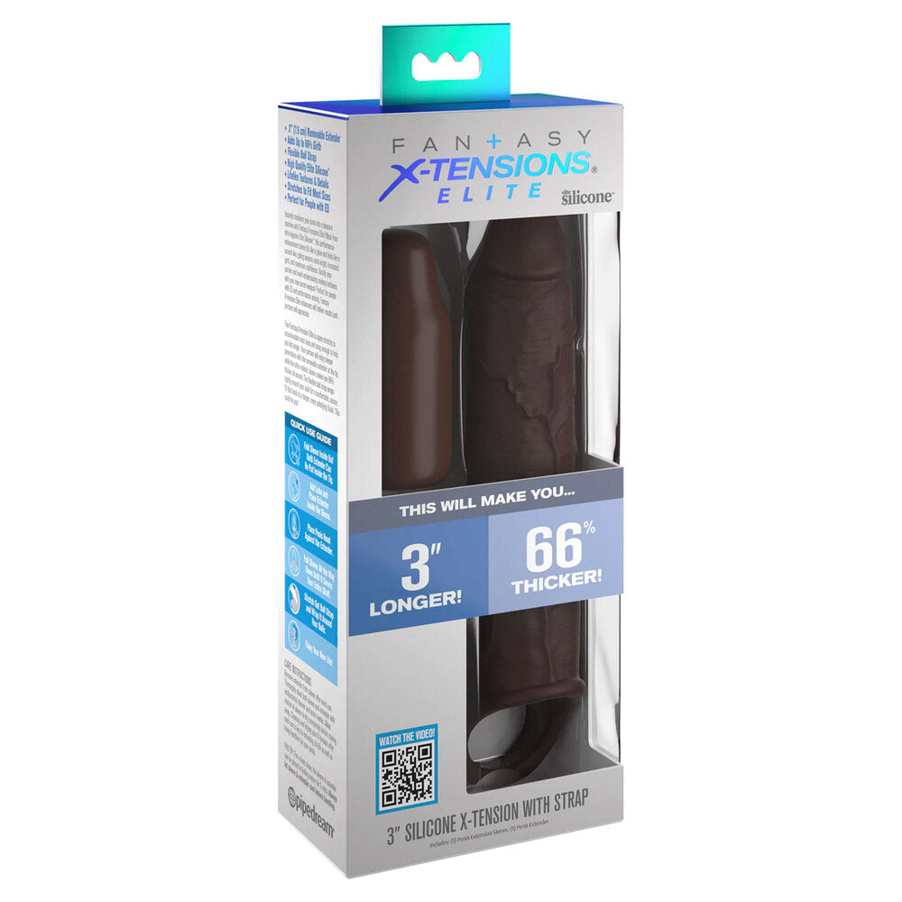 PlayBound UK adult toys & lingerie: xtensions elite 3 inch penis extender with strap