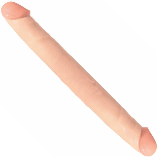 PlayBound UK adult toys & lingerie: basix 12 inch double dong flesh