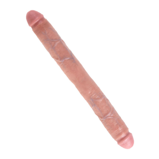 PlayBound UK adult toys & lingerie: king cock 16 inch thick double dildo flesh