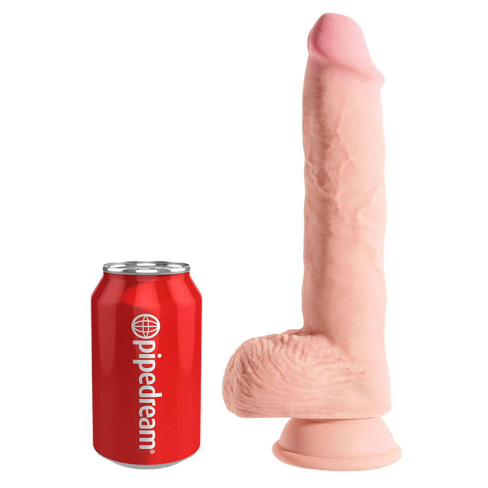 PlayBound UK adult toys & lingerie: king cock plus 10 inch triple density fat cock with balls