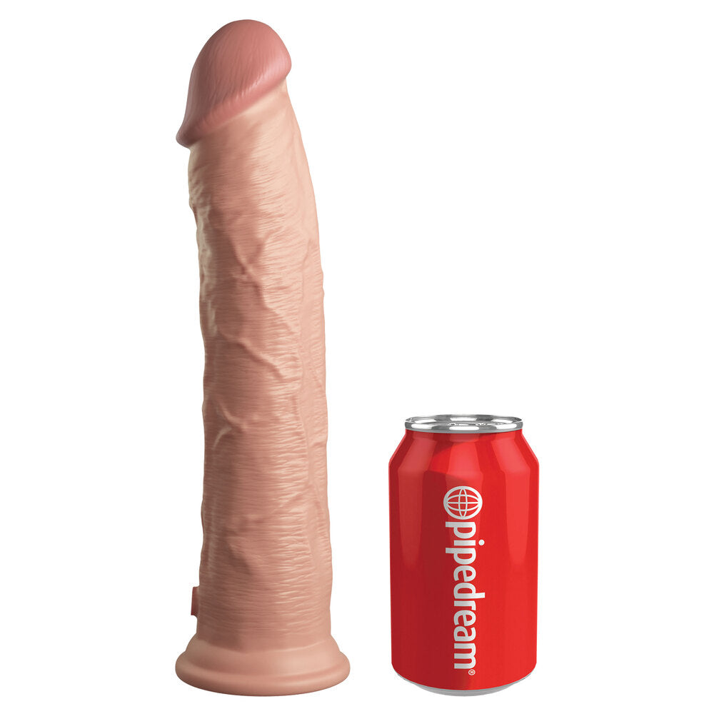 PlayBound UK adult toys & lingerie: king cock elite 11 inch dual density cock flesh pink