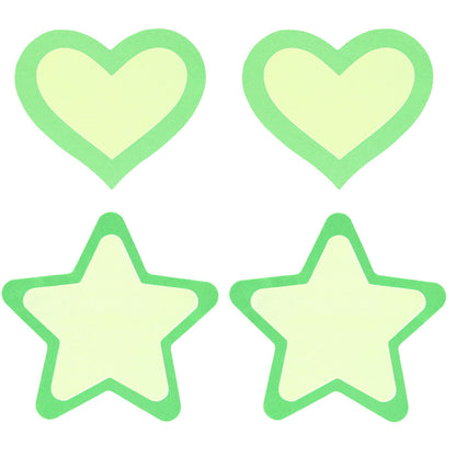 PlayBound UK adult toys & lingerie: peekaboo pasties glow in the dark