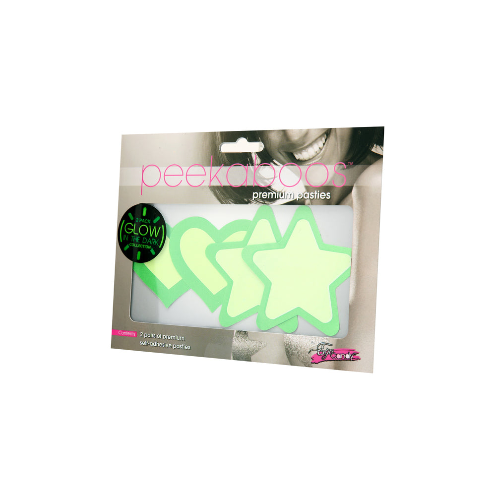 PlayBound UK adult toys & lingerie: peekaboo pasties glow in the dark