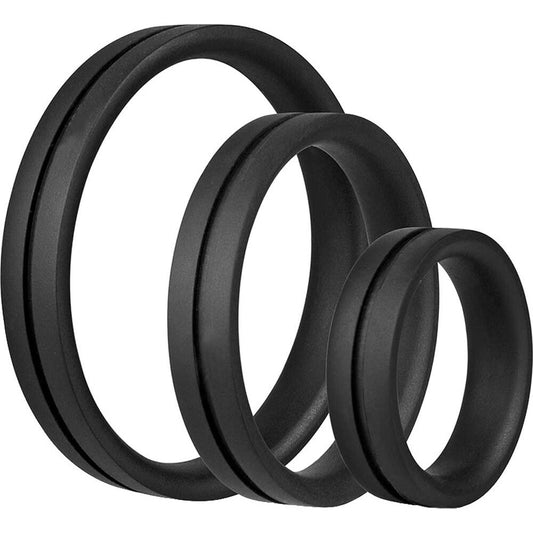 PlayBound UK adult toys & lingerie: screaming o ringo pro x3 cock rings black