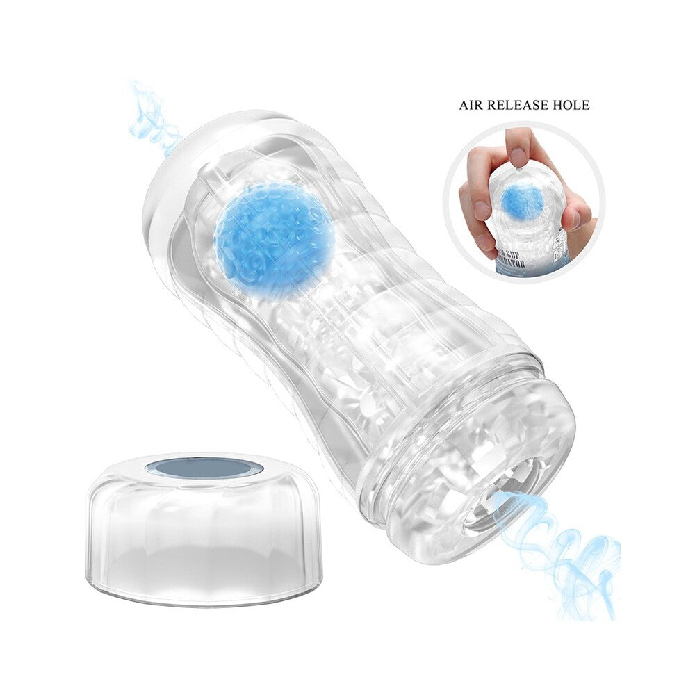 PlayBound UK adult toys & lingerie: pretty love plant blue vacuum masturbator